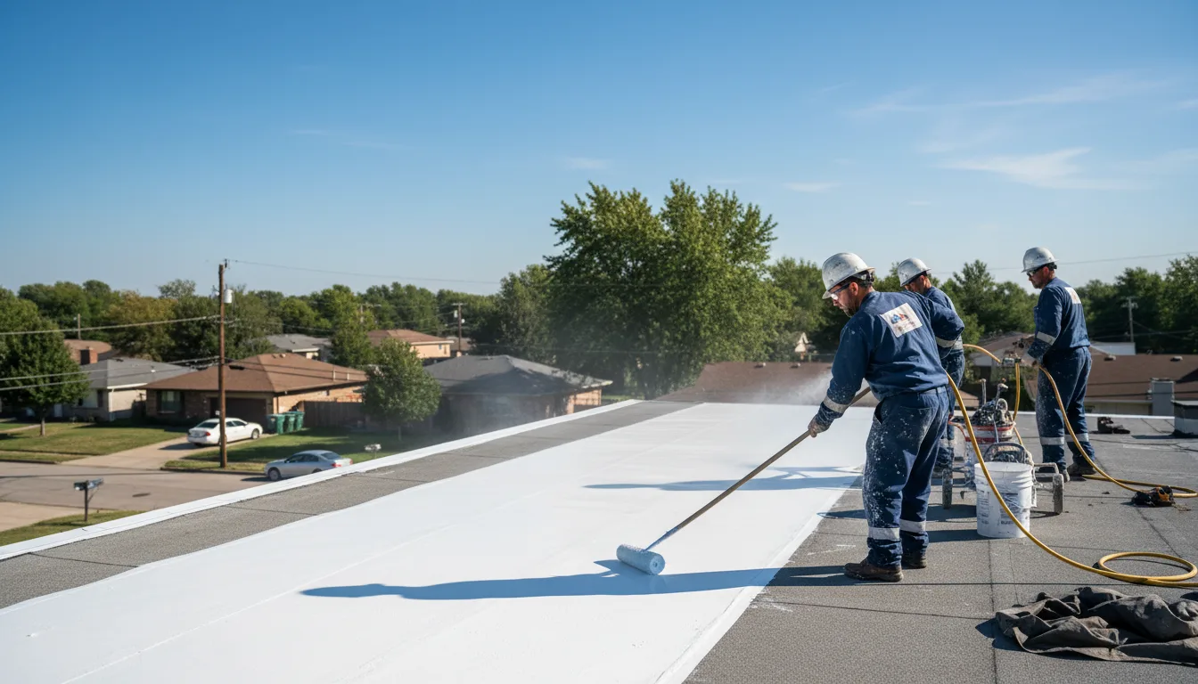 Commercial roof coating in Hope, MI near me